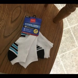 Hanes Socks, Cool Dri, No Show, 6 pairs, Size 6-12